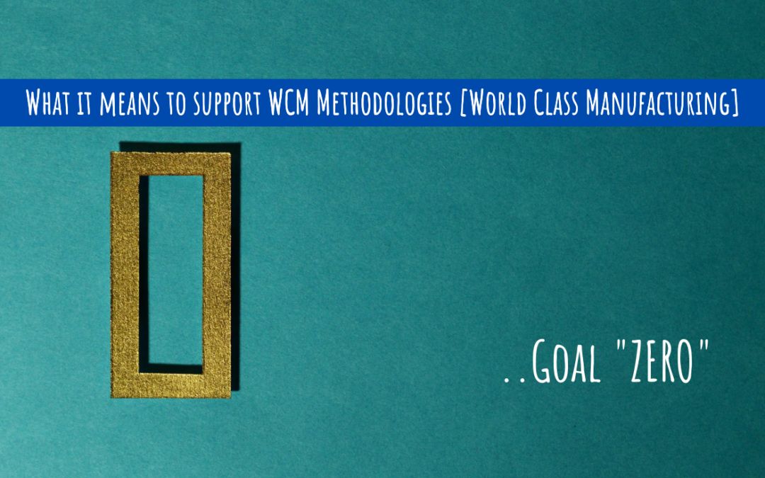 What it means to support WCM Methodologies [World Class Manufacturing]
