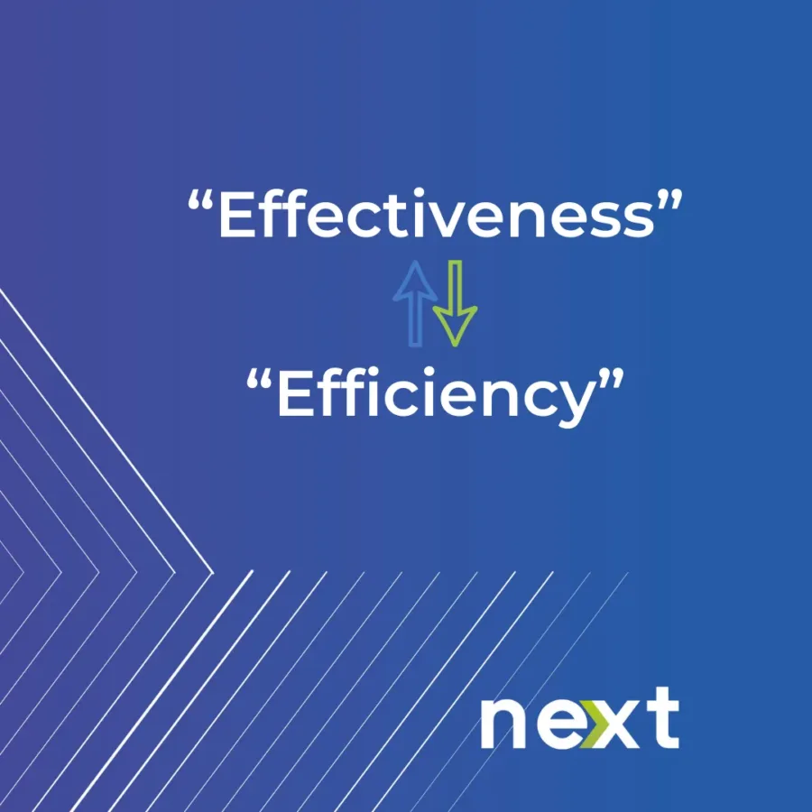 “Effectiveness” e “Efficiency”